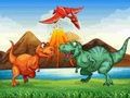 Jogo Dinossauros coloridos combinam 3  online