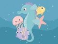 Jogo Memória de peixe adorável  online
