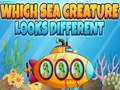 Jogo Qual criatura do mar parece diferente  online