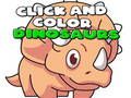 Jogo Clique e colora os dinossauros  online