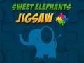 Jogo Quebra-cabeça de elefantes doces  online