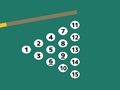 Jogo 15 bolas de bilhar  online