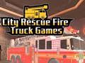 Jogo Jogos de caminhão de bombeiros de resgate na cidade  online