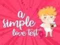 Jogo Um simples teste de amor  online