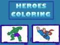 Jogo Coloração de heróis  online