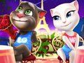 Jogo Talking Tom e Angela para colorir  online