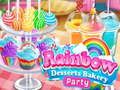 Jogo Festa de padaria de sobremesas arco-íris  online