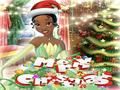 Jogo Vestir Tiana Princess Xmas  online