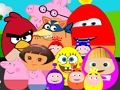 Jogo Ovos de personagens de desenhos animados famosos  online