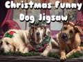 Jogo Quebra-cabeça engraçado de cachorro de Natal  online