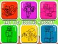 Jogo Crianças fáceis de colorir Minecraft  online