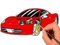 Jogo Livro para colorir de carros de corrida  online