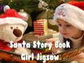 Jogo Quebra-cabeça da Garota do Livro de Histórias do Papai Noel  online