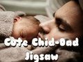 Jogo Quebra-cabeça bonito pai-criança  online