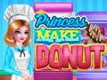 Jogo Princesa Fazer Donut Cooking  online