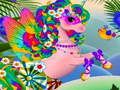 Jogo Vestir meninas de unicórnio com glitter  online