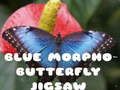 Jogo Quebra-cabeça de borboleta azul Morpho  online