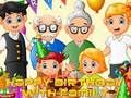 Jogo Feliz aniversário com a família  online