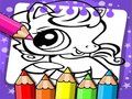 Jogo Livro de Colorir Littlest Pet Shop  online