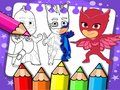 Jogo Livro para Colorir PJ Masks  online