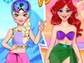 Jogo Batalha de princesas de verão vs inverno  online