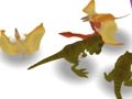 Jogo Dinossauros se fundem e lutam  online