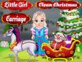 Jogo Carruagem de Natal Limpa Menina  online