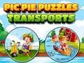 Jogo Transportes de quebra-cabeças Pic Pie  online