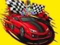Jogo De volta às aulas: livro para colorir de carros de corrida  online