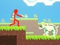 Jogo Stickman Vermelho vs Monster School 2  online