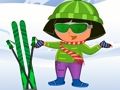Jogo Vestir Dora Ski  online