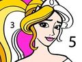 Jogo Princesa Colorindo por Número  online