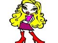 Jogo Coloração Fácil de Bratz  online