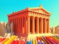 Jogo Livro de Colorir: Templo do Partenon  online