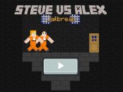 Jogo Fuga de prisão de Steve vs Alex  online