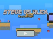 Jogo Steve x Alex Rocketman  online