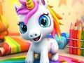 Jogo Livro de Colorir: Unicórnio  online