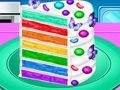 Jogo Fazer bolo de confete arco-íris  online
