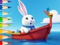 Jogo Livro de Colorir: Coelho Veleiro  online