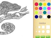 Jogo Livro de colorir de animais adultos para crianças online