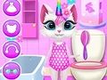 Jogo Cuidado Diário Kitty Unicórnio  online