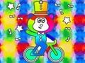 Jogo Livro para colorir: macaco anda de monociclo  online