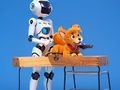 Jogo Livro para colorir: robô e cachorro  online