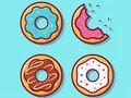 Jogo Livro para colorir: Donuts  online