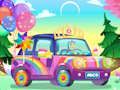 Jogo Decoração Carro Arco-Íris  online