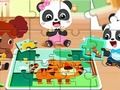 Jogo Quebra-cabeça: Bebê Panda Jogar Jigsaw  online