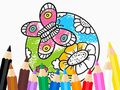 Jogo Livro para colorir: borboleta com flor  online