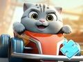 Jogo Quebra-cabeça: Motorista de corrida de gatos  online