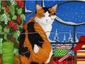 Jogo Quebra-cabeça: Gato de Natal  online