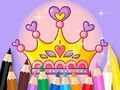 Jogo Livro para colorir: Princesa Coroa  online
